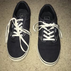 Vans navy blue low top sneakers